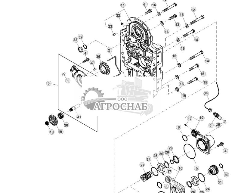 Корпус трансмиссии (передняя часть) - ST104367 496.jpg